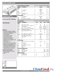Datasheet SKM200GB124D manufacturer Semikron